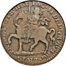 1 Crown - James II (Gun Money Coinage; sword after "REX")