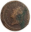 12 Pence/ Shilling - James II (Gun Money Small Coinage)