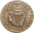 ½ Penny - William & Mary