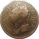 ½ Penny - George IV