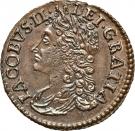 6 Pence - James II (Gun Money Large Coinage)