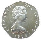 50 Pence - Elizabeth II (Christmas; Mule)