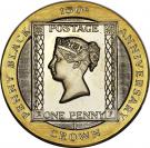 1 Crown - Elizabeth II ("Penny Black"; Gold Proof Issue)
