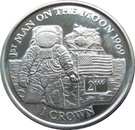 1 Crown - Elizabeth II (1st Man on the Moon 1969)