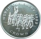 1 Crown - Elizabeth II (A line out)