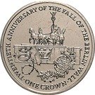 1 Crown - Elizabeth II (Fall of Berlin Wall)