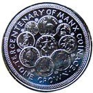1 Crown - Elizabeth II (Manx Coinage; Silver Proof Issue)