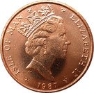 1 Penny - Elizabeth II (3rd portrait)
