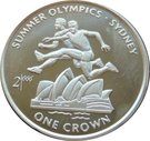 1 Crown - Elizabeth II (Two hurdlers)