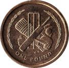 1 Pound - Elizabeth II (3rd portrait)