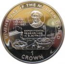 1 Crown - Elizabeth II (Michael Faraday; Silver Proof Issue)