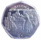 50 Pence -Elizabeth II (4th portrait; Christmas)