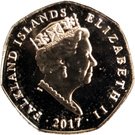 50 Pence - Elizabeth II (Groom and bride with bouquet)