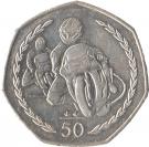 50 Pence - Elizabeth II (TT Motorcycle Races)