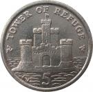 5 Pence - Elizabeth II (Tower of Refuge)