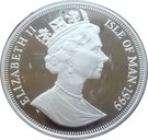 1 Crown - Elizabeth II (Queen Mother - Royal Engagement; Silver proof issue)