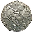 50 Pence - Elizabeth II (Tourist Trophy Motorcycle Races)