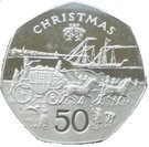 50 Pence - Elizabeth II (Christmas; Mule)