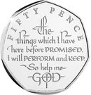 50 Pence - Elizabeth II (The Coronation Oath)