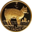 ½ Crown - Elizabeth II (Manx cat)