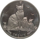 1 Crown - Elizabeth II (Snowshoe Cat)