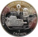 1 Crown - Elizabeth II (Thomas Edison; Silver Proof Issue)