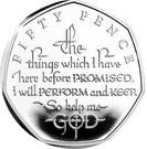 50 Pence - Elizabeth II (The Coronation Oath; Silver Proof)