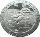 1 Crown - Elizabeth II (Player kicking ball)