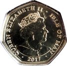 50 Pence - Elizabeth II (Street clothed pair 3 / 4 facing left)