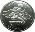 1 Crown - Elizabeth II (Soldier behind rock. D-Day)