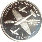 1 Crown - Elizabeth II (Supermarine Spitfire)