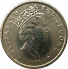 1 Pound - Elizabeth II (3rd portrait)