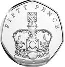 50 Pence - Elizabeth II (Imperial State Crown)