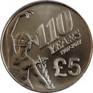 5 Pounds - Elizabeth II (110 years of the Tourist Trophy)