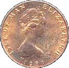 ½ Penny - Elizabeth II (F.A.O.)