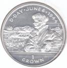 1 Crown - Elizabeth II (Normandy Invasion; Silver Proof Issue)
