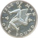 1 Pound - Elizabeth II (2nd portrait; 925 Silver Proof Issue)