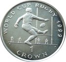 1 Crown - Elizabeth II (Player kicking for goal)