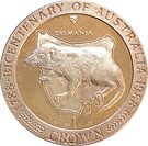 1 Crown - Elizabeth II (Australia - Tasmania; Silver)