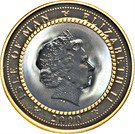 ½ Crown - Elizabeth II (Greenwich Meridian Time Clock)