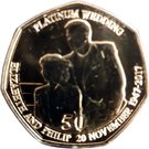 50 Pence - Elizabeth II (Street clothed pair 3 / 4 facing left)