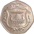 50 Pence - Elizabeth II (3rd portrait)