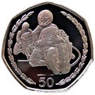 50 Pence - Elizabeth II (Tourist Trophy Motorcycle Race)