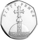 50 Pence - Elizabeth II (The Coronation Orb)