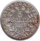 5 Soldi / 25 Centesimi - Pius IX