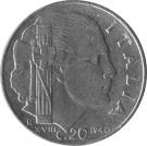20 Centesimi - Vittorio Emanuele III (magnetic; reeded edge)