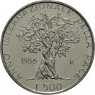 500 Lire (International Year of Peace)