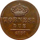 2 Tornesi - Ferdinando II (2nd portrait)