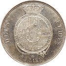 5 Lire, 1 Scudo - Roberto di Borbone
