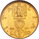 50 Lire - Vittorio Emanuele III